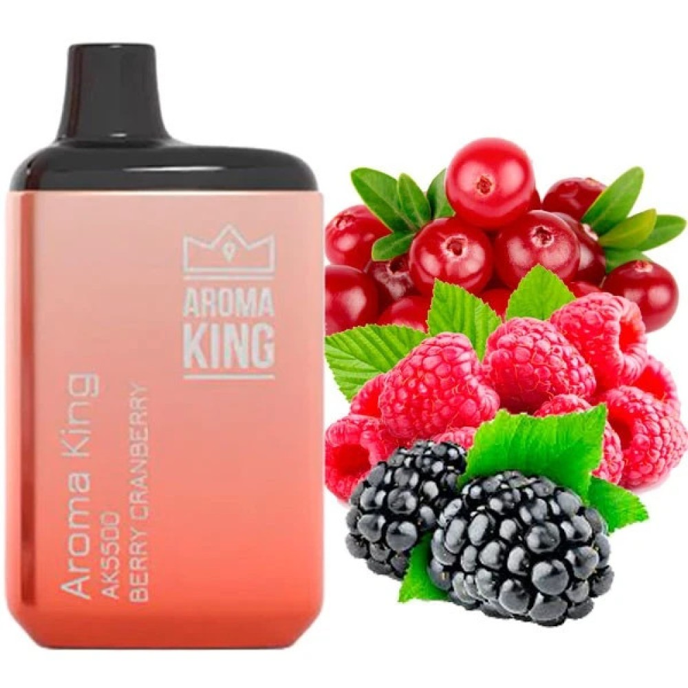 Jednorazowy papieros elektroniczny Aroma King Berry Cranberry (5500 zaciągnięć)