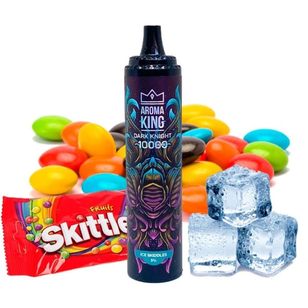 Jednorazowy papieros elektroniczny Aroma King Ice Skiddles (Ice Skittles) (10000 zaciągnięć)