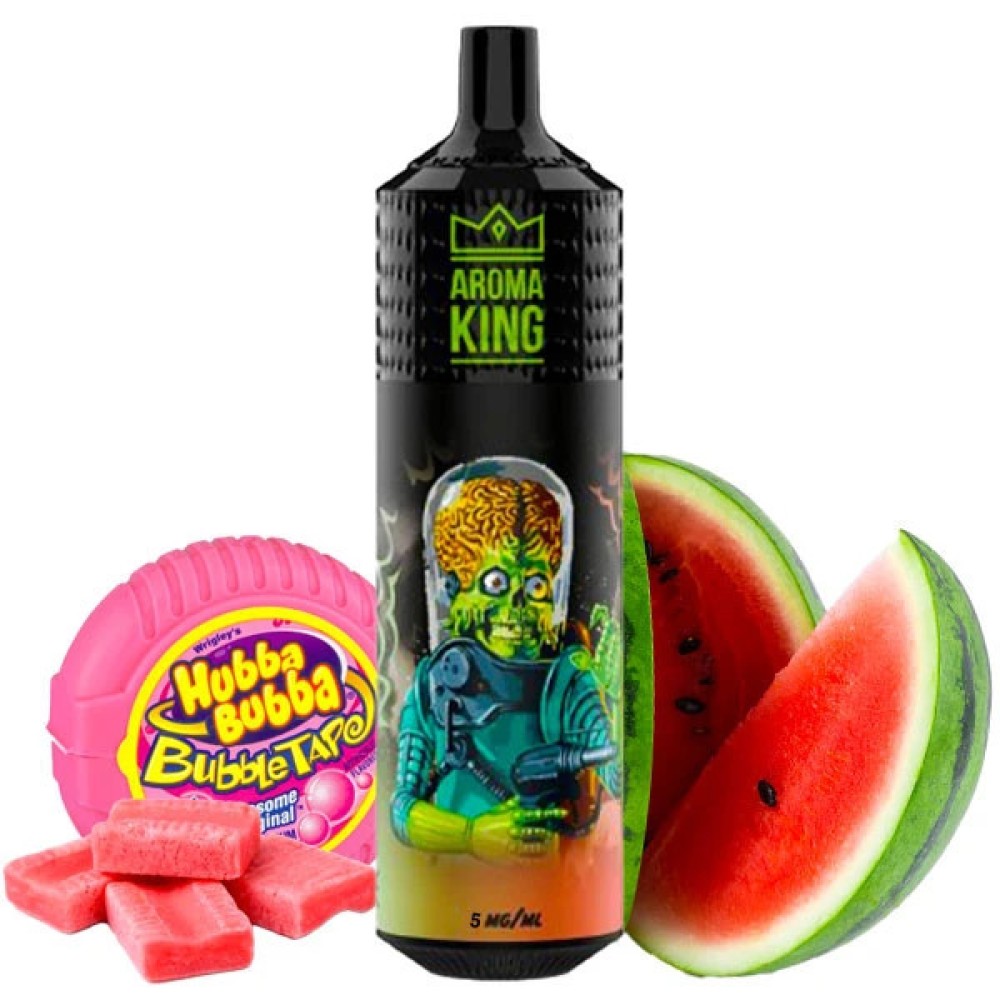 Jednorazowy papieros elektroniczny Aroma King Mars Watermelon Bubble Gum (9000 zaciągnięć)