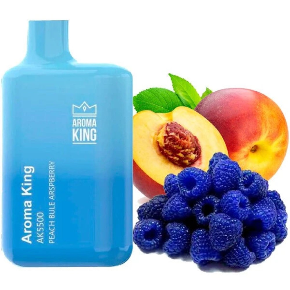 Jednorazowy papieros elektroniczny Aroma King Peach Blue Razz (Peach Blue Razz) (5500 zaciągnięć)