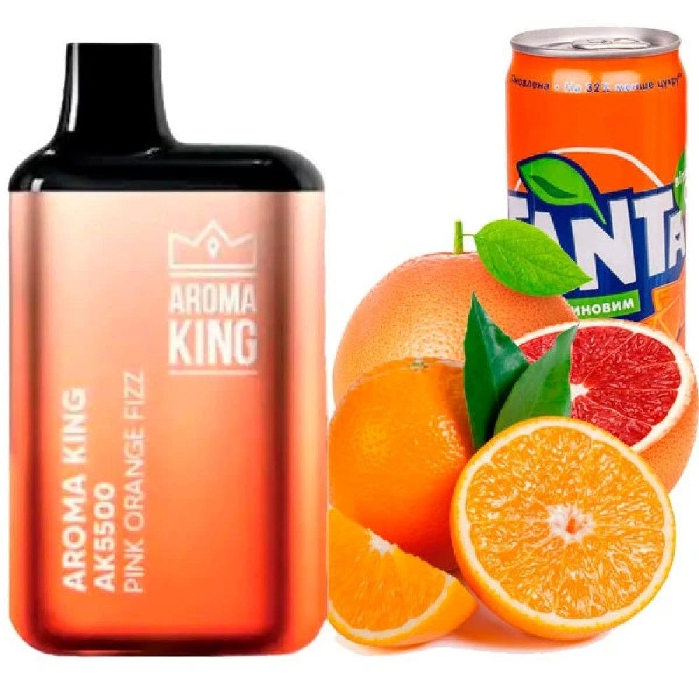 Jednorazowy papieros elektroniczny Aroma King Pink Orange Fizz (5500 zaciągnięć)