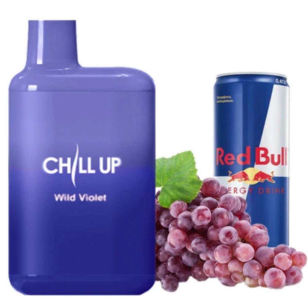 Jednorazowy papieros elektroniczny Chill Up Grape Energy Drink (napój energetyczny z winogron) (4000 zaciągnięć)