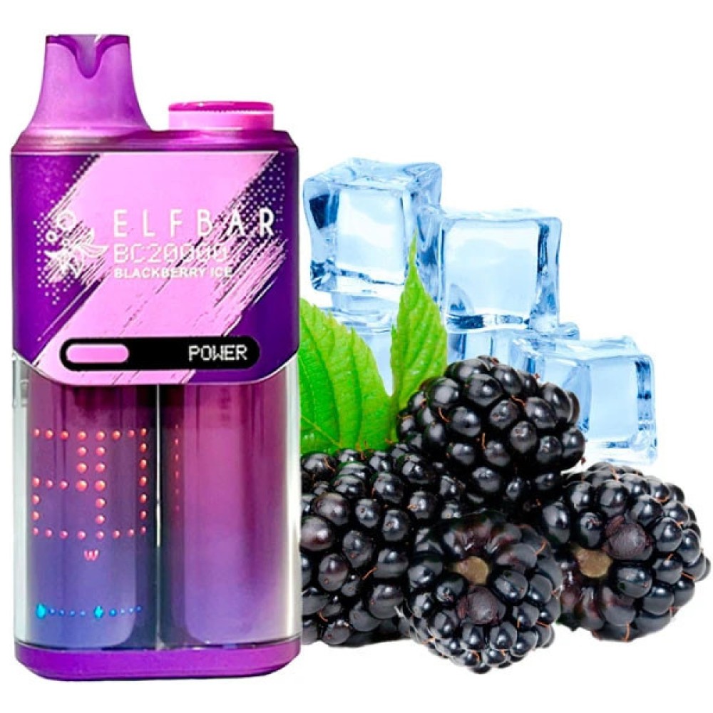 Jednorazowy papieros elektroniczny Elf Bar BC Blackberry Ice (Blackberry Ice) (20000 zaciągnięć)