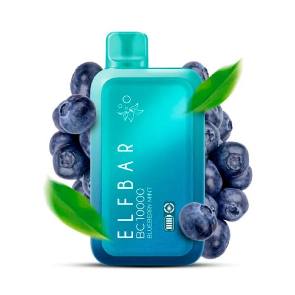 Jednorazowy papieros elektroniczny Elf Bar BC Blueberry Mint (10000 zaciągnięć)