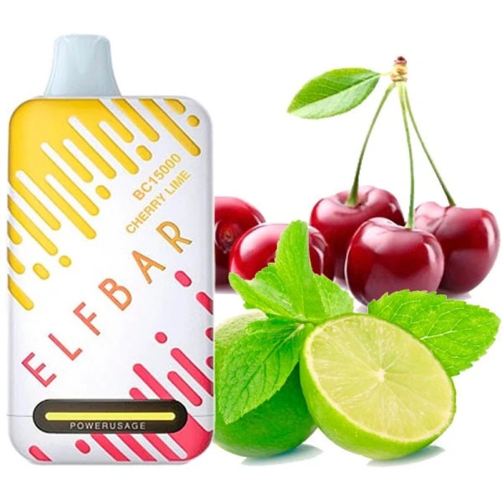Jednorazowy papieros elektroniczny Elf Bar BC Cherry Lime (Cherry Lime) (15000 zaciągnięć)