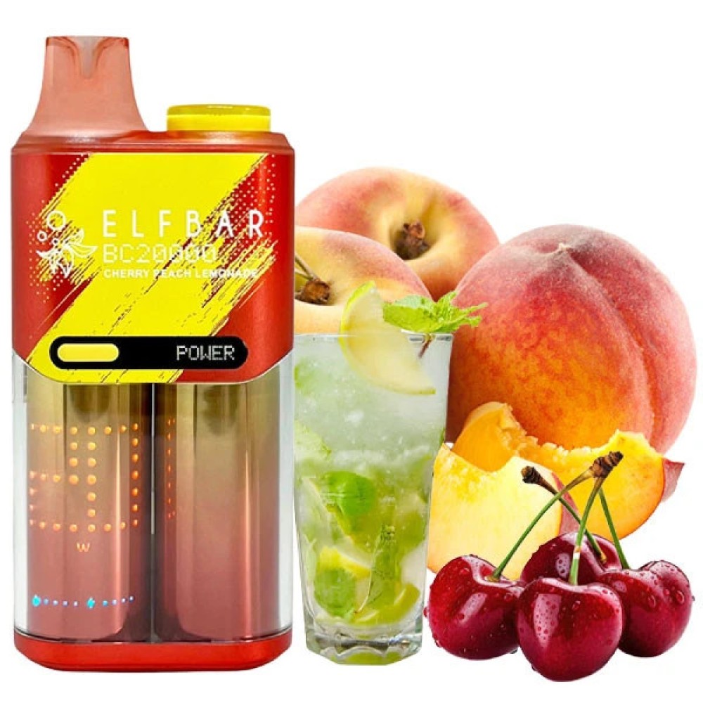 Jednorazowy papieros elektroniczny Elf Bar BC Cherry Peach Lemonade (Cherry Peach Lemonade) (20000 zaciągnięć)