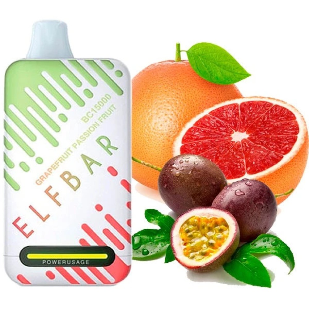 Jednorazowy papieros elektroniczny Elf Bar BC Grapefruit Passionfruit (Grapefruit Passionfruit) (15000 zaciągnięć)