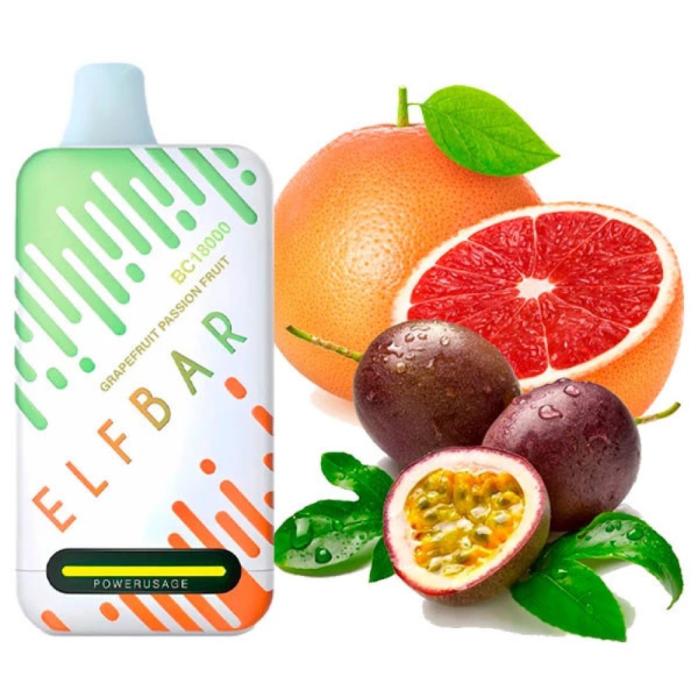 Jednorazowy papieros elektroniczny Elf Bar BC Grapefruit Passionfruit (Grapefruit Passionfruit) (18000 zaciągnięć)