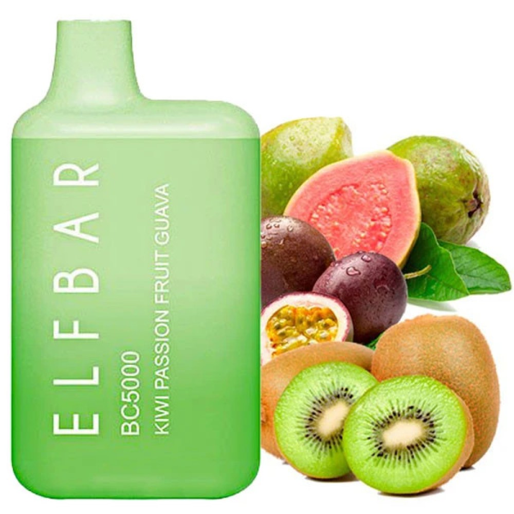 Jednorazowy papieros elektroniczny Elf Bar BC Kiwi Passion Fruit Guava (5000 zaciągnięć)