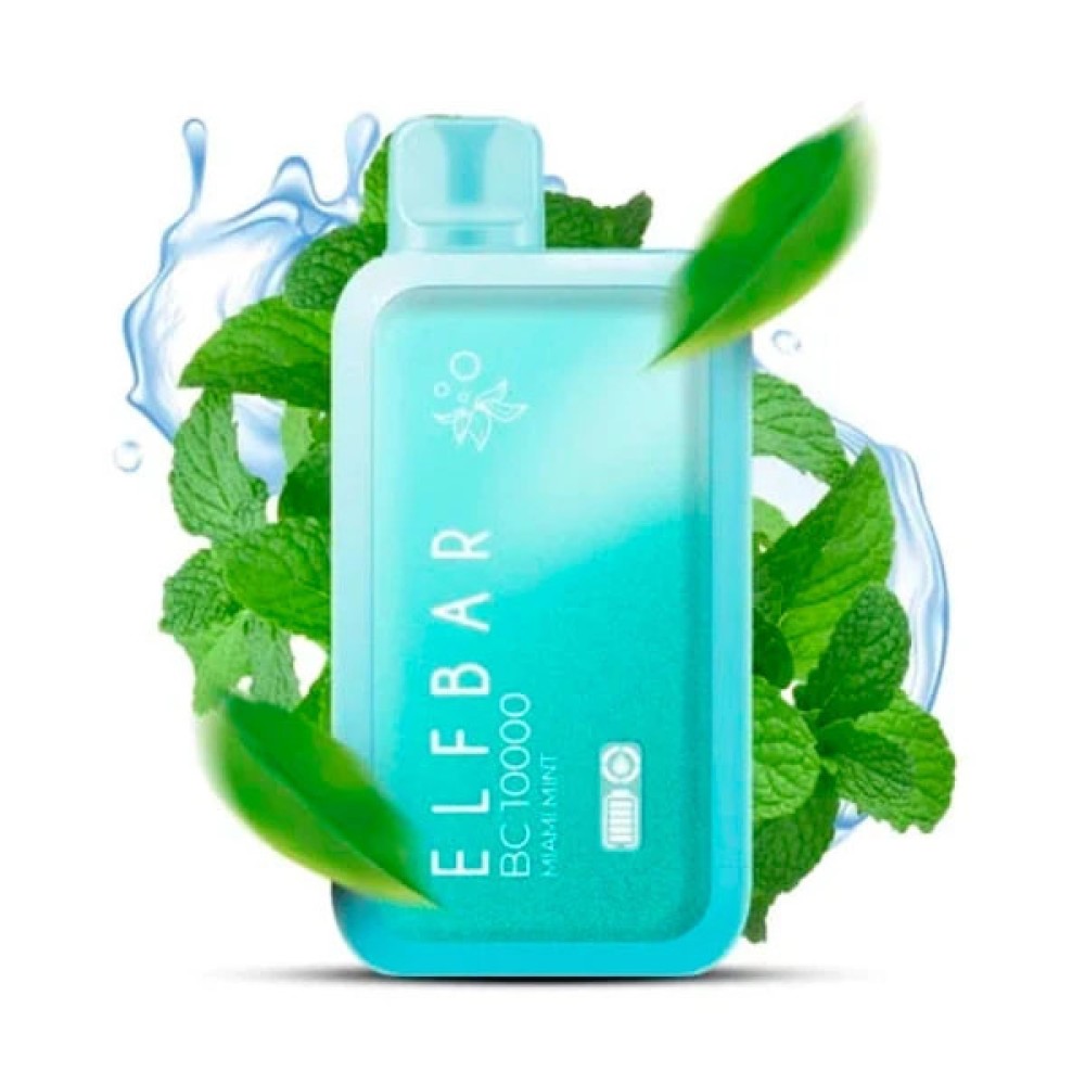Jednorazowy papieros elektroniczny Elf Bar BC Miami Mint (10000 zaciągnięć)