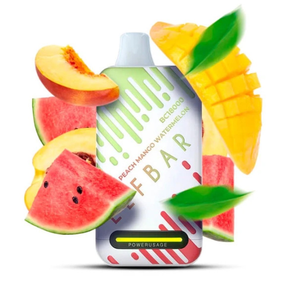 Jednorazowy papieros elektroniczny Elf Bar BC Peach Mango Watermelon (Peach Mango Watermelon) (18000 zaciągnięć)