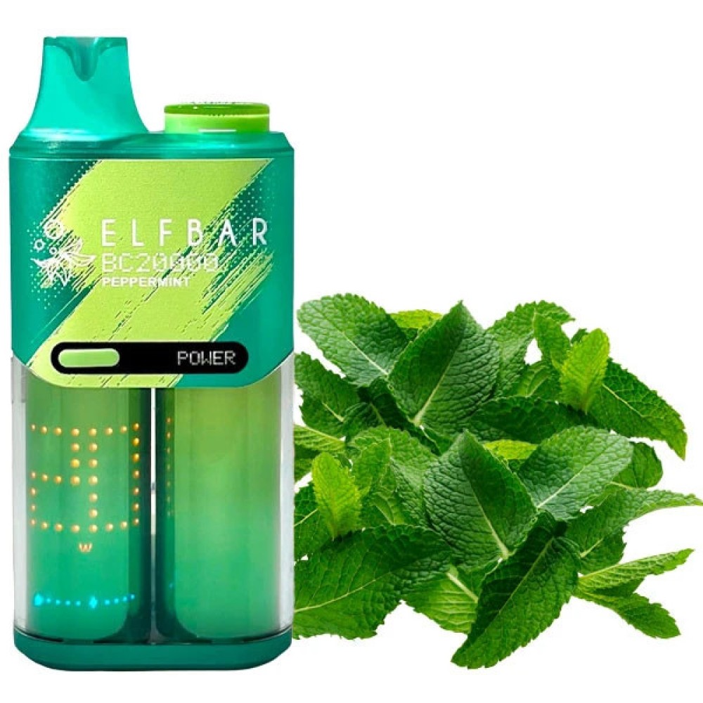 Jednorazowy papieros elektroniczny Elf Bar BC Pepper Mint (20 000 zaciągnięć)