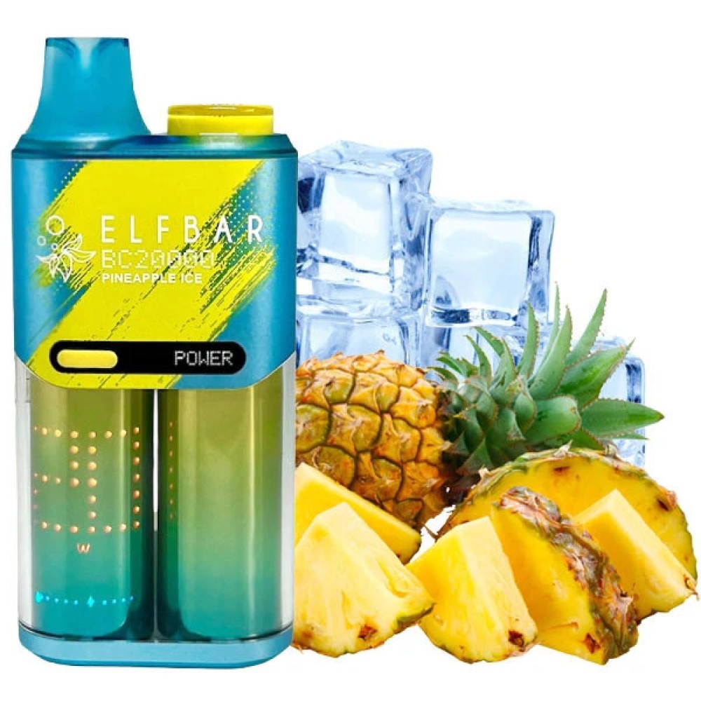 Jednorazowy papieros elektroniczny Elf Bar BC Pineaple Ice (Pineapple Ice) (20000 zaciągnięć)