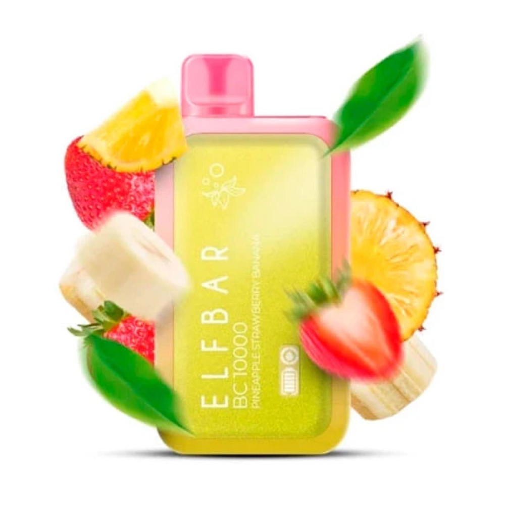 Jednorazowy papieros elektroniczny Elf Bar BC Ananas Truskawka Banan (Ananas Truskawka Banan) (10000 zaciągnięć)