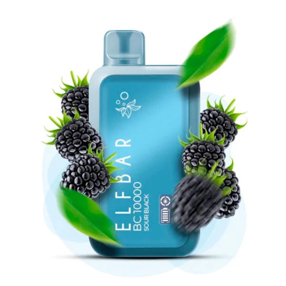 Jednorazowy papieros elektroniczny Elf Bar BC Sour Black (Sour Black) (10000 zaciągnięć)
