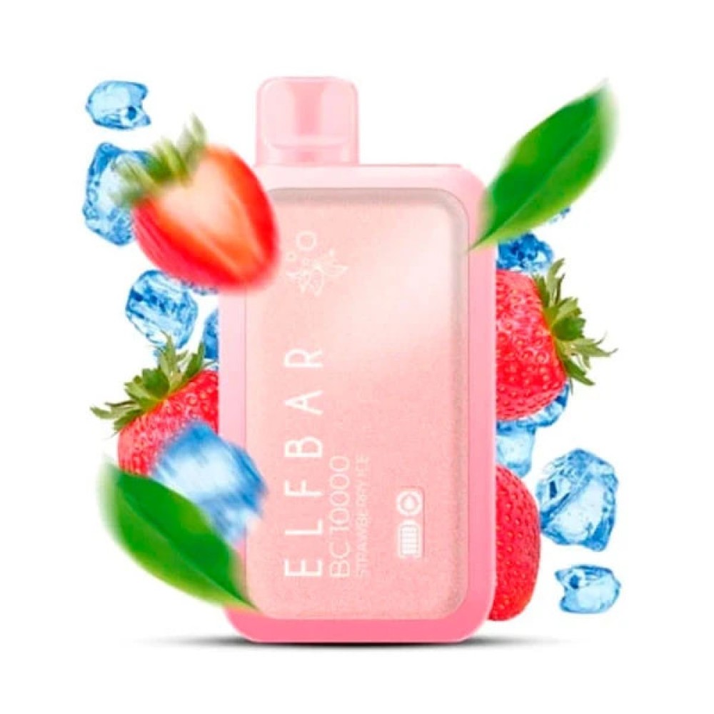 Jednorazowy papieros elektroniczny Elf Bar BC Strawberry Ice (Strawberry Ice) (10000 zaciągnięć)