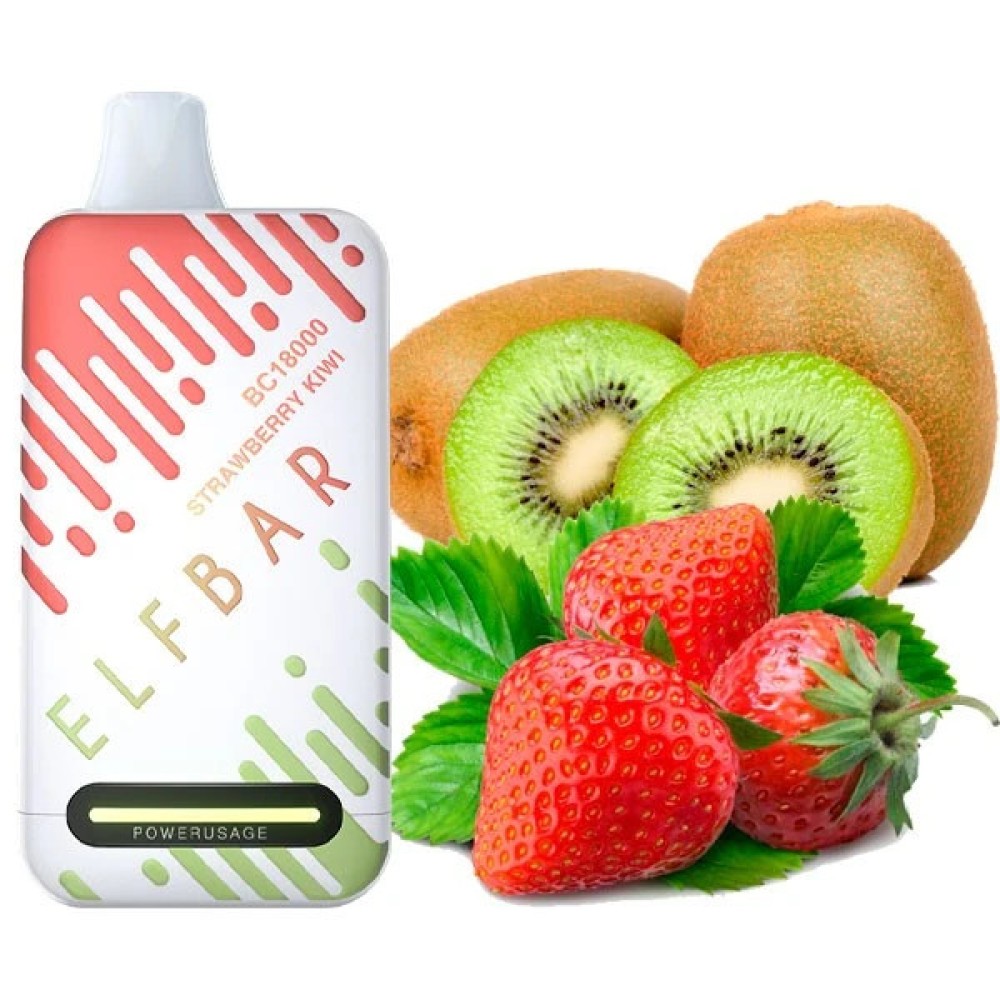 Jednorazowy papieros elektroniczny Elf Bar BC Strawberry Kiwi (Strawberry Kiwi) (18000 zaciągnięć)
