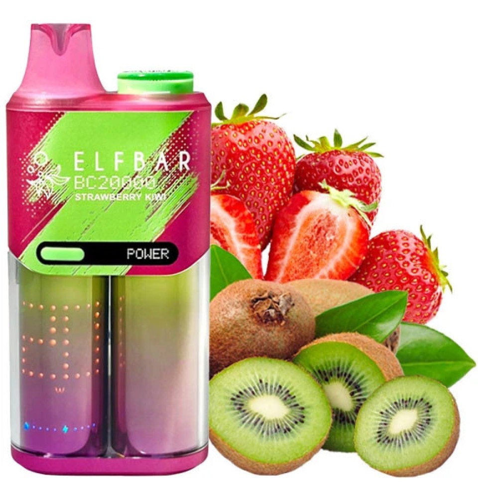 Jednorazowy papieros elektroniczny Elf Bar BC Strawberry Kiwi (Strawberry Kiwi) (20000 zaciągnięć)