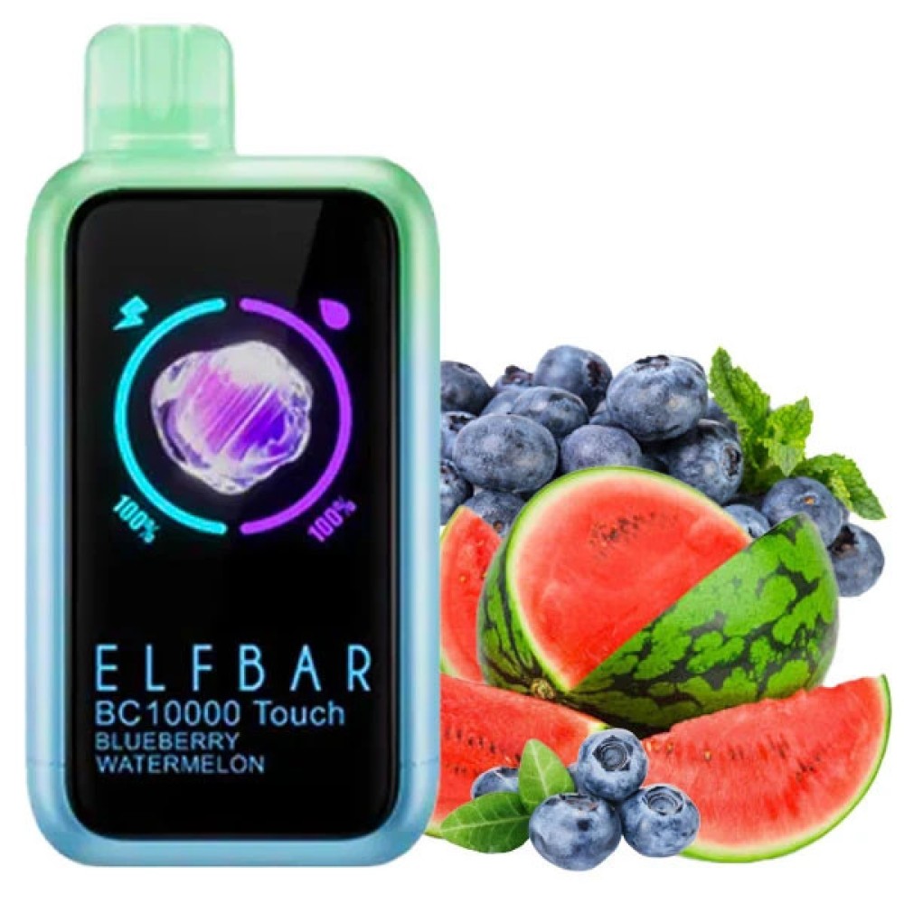 Jednorazowy papieros elektroniczny Elf Bar BC Touch Blueberry Watermelon (10000 zaciągnięć)