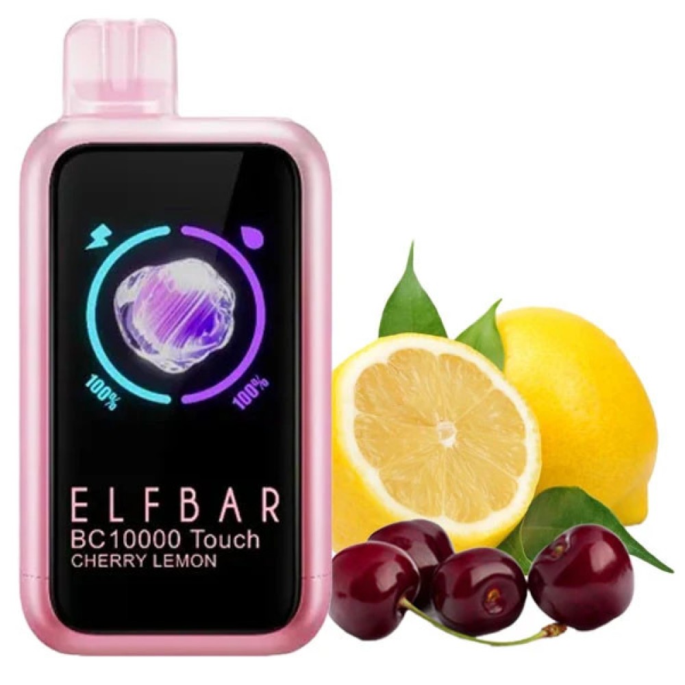 Jednorazowy papieros elektroniczny Elf Bar BC Touch Cherry Lemon (Cherry Lemon) (10000 zaciągnięć)