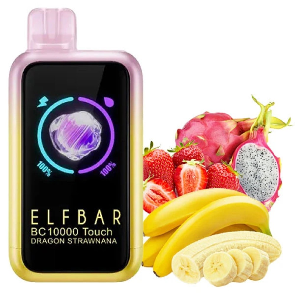 Jednorazowy papieros elektroniczny Elf Bar BC Touch Dragon Strawnana (10000 zaciągnięć)