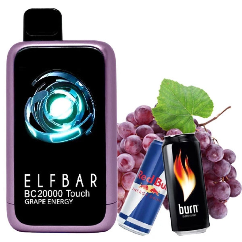 Jednorazowy papieros elektroniczny Elf Bar BC Touch Grape Energy (Grape Energy) (20 000 zaciągnięć)