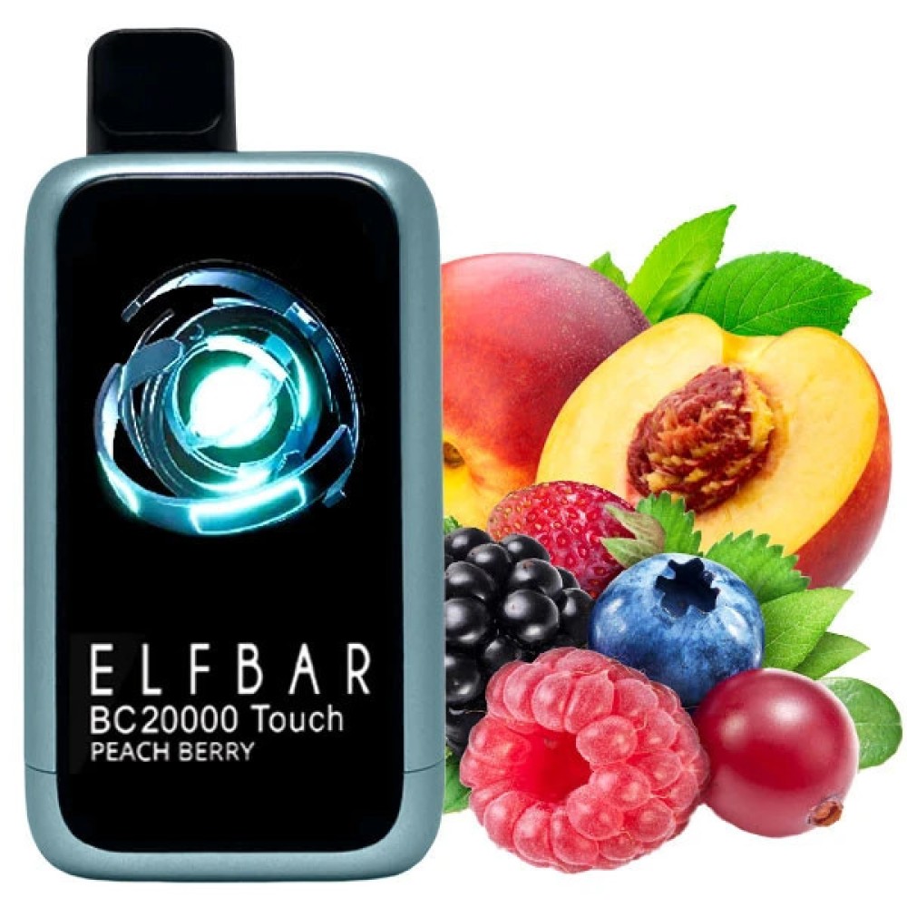 Jednorazowy papieros elektroniczny Elf Bar BC Touch Peach Berry (20 000 zaciągnięć)