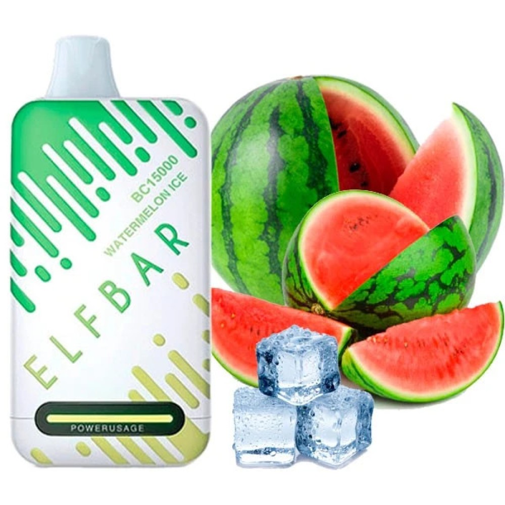 Jednorazowy papieros elektroniczny Elf Bar BC Watermelon Ice (15000 zaciągnięć)