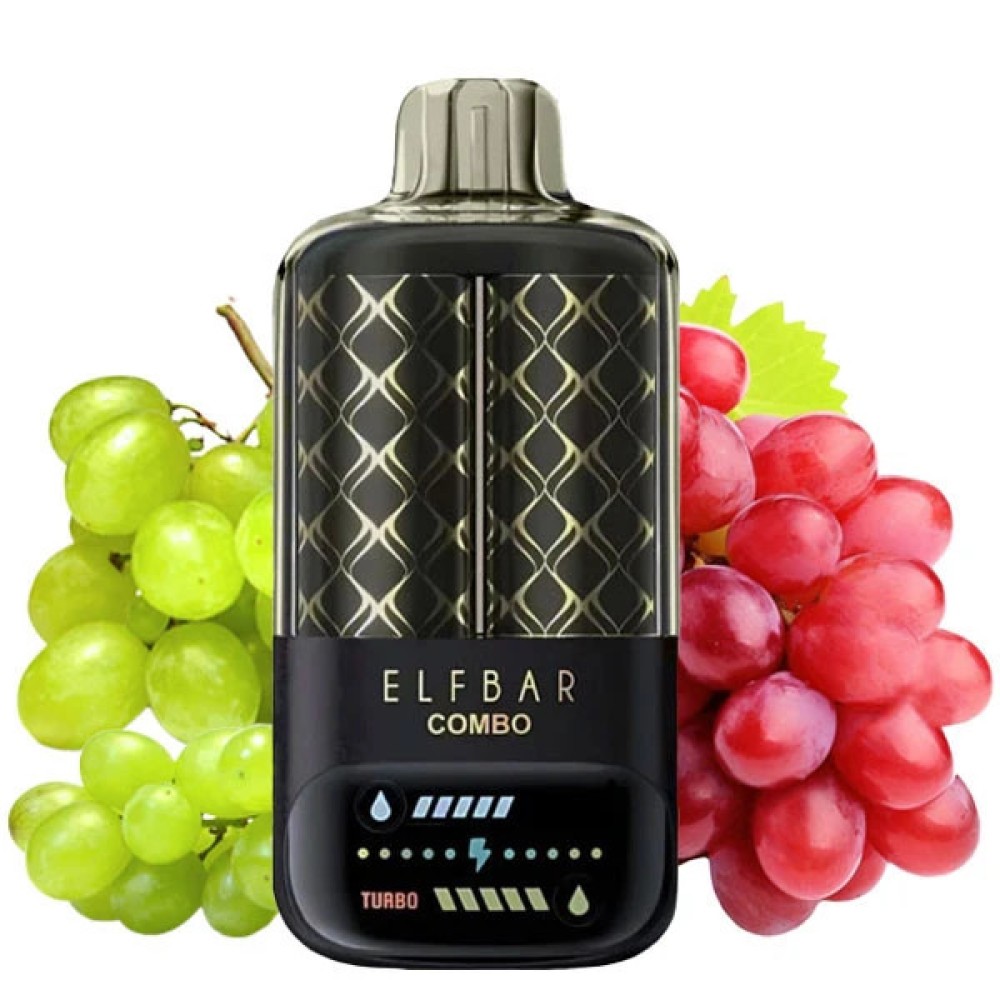 Jednorazowy papieros elektroniczny Elf Bar Combo Green Grape + Grape (25000 zaciągnięć)