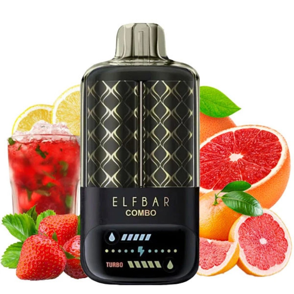 Jednorazowy papieros elektroniczny Elf Bar Combo Pink Lemonade + Grapefruit (Różowa lemoniada + Grejpfrut) (25000 zaciągnięć)