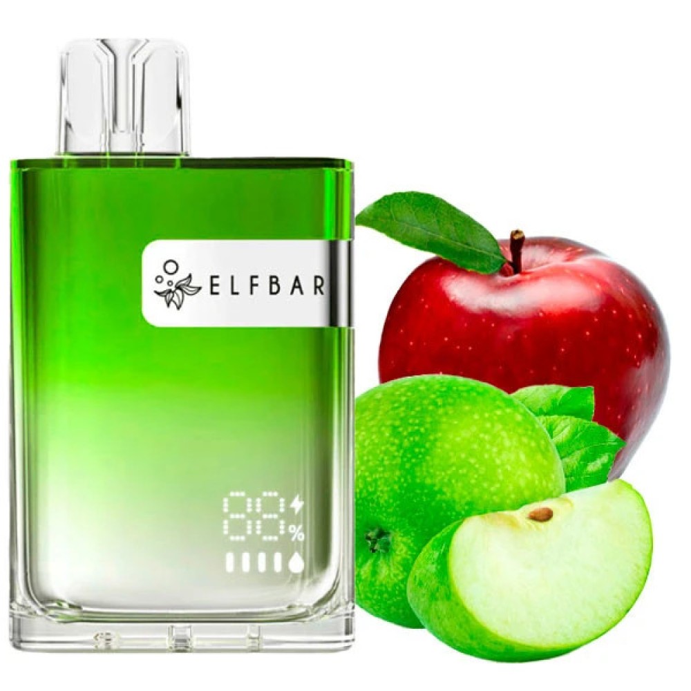 Jednorazowy papieros elektroniczny Elf Bar CR Double Apple (8000 zaciągnięć)