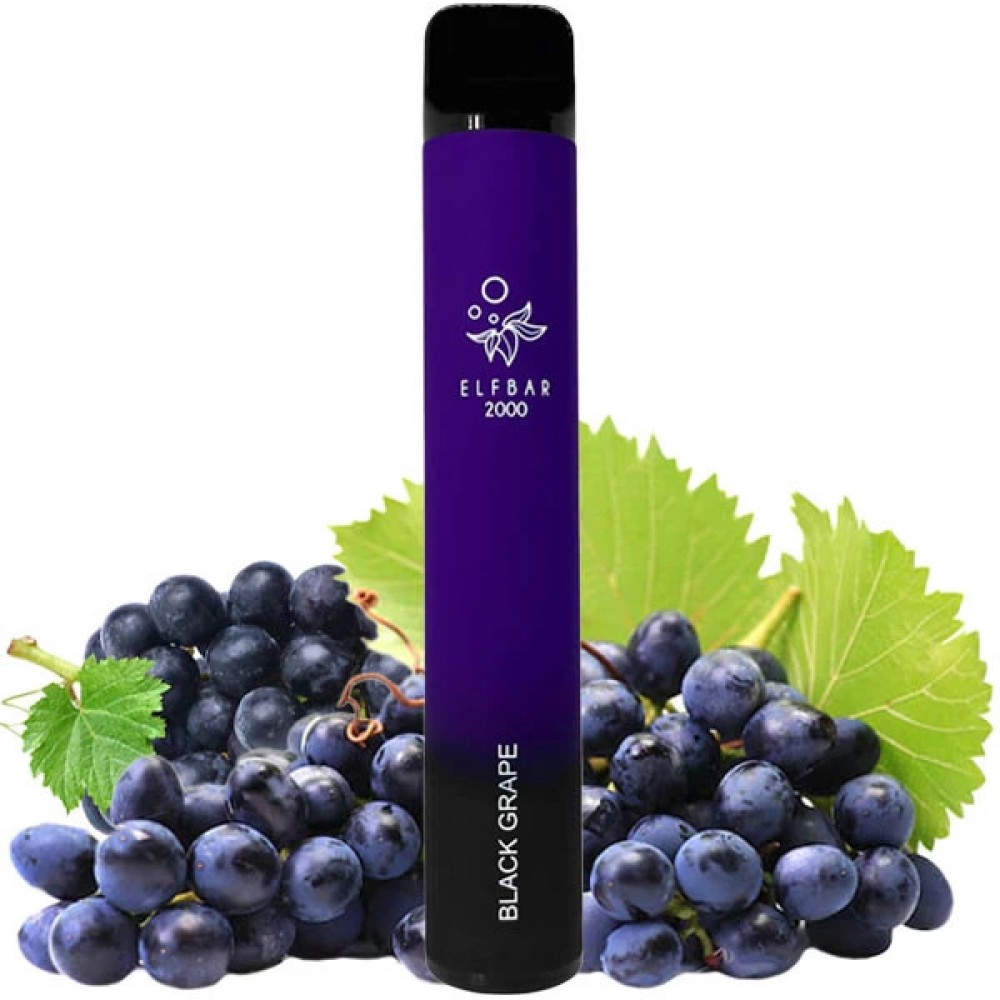 Jednorazowy papieros elektroniczny Elf Bar E-Shisha Black Grape (2000 zaciągnięć)