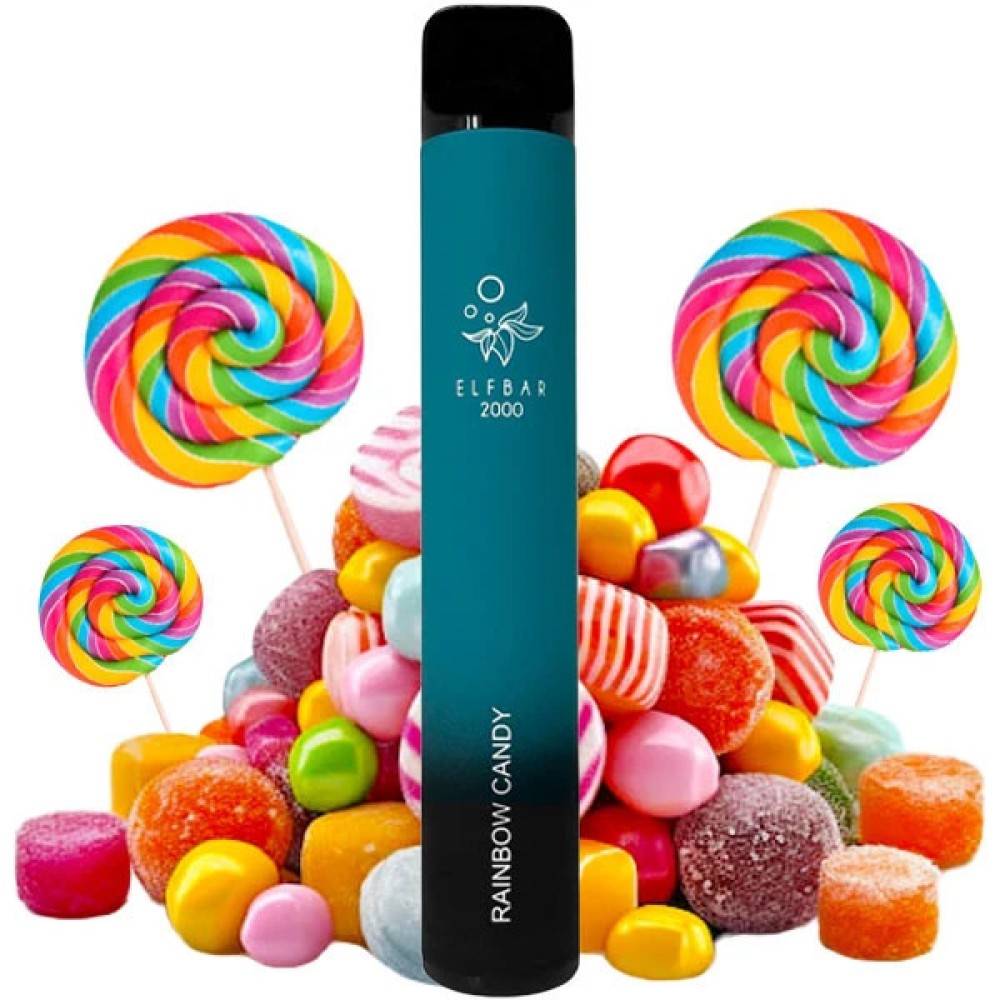 Jednorazowy papieros elektroniczny Elf Bar E-Shisha Rainbow Candy (Rainbow Candy) (2000 zaciągnięć)