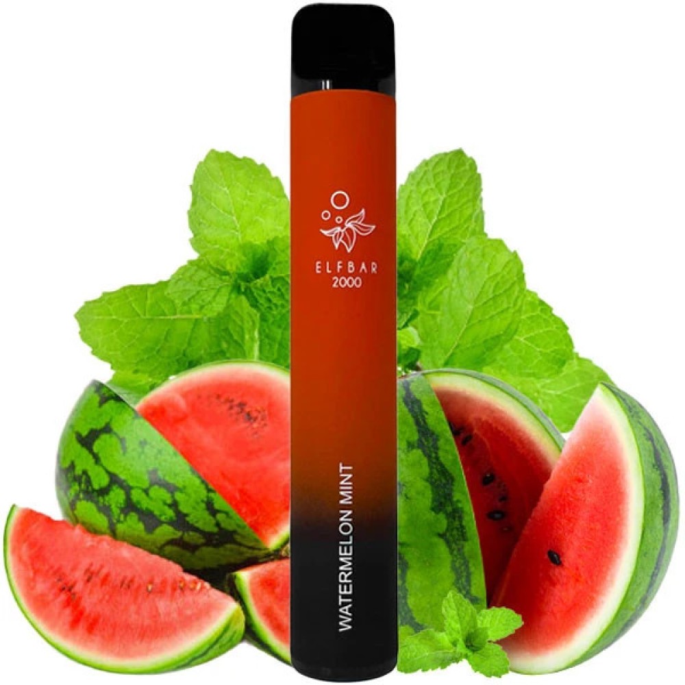 Jednorazowy papieros elektroniczny Elf Bar E-Shisha Watermelon Mint (2000 zaciągnięć)