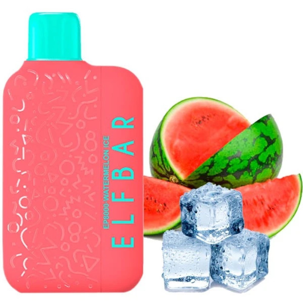 Jednorazowy papieros elektroniczny Elf Bar EP Watermelon Ice (8000 zaciągnięć)