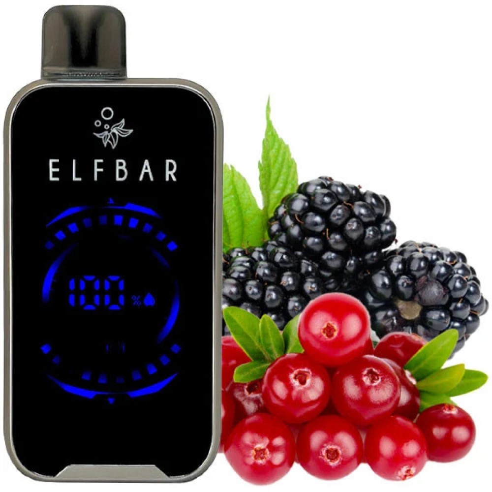 Jednorazowy papieros elektroniczny Elf Bar FS Blackberry Cranberry (18000 zaciągnięć)