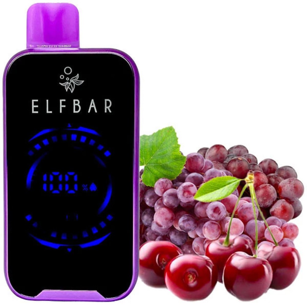 Jednorazowy papieros elektroniczny Elf Bar FS Grape Cherry (18000 zaciągnięć)