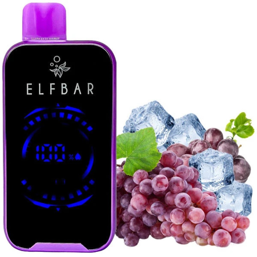 Jednorazowy papieros elektroniczny Elf Bar FS Grape Ice (Grape Ice) (18000 zaciągnięć)