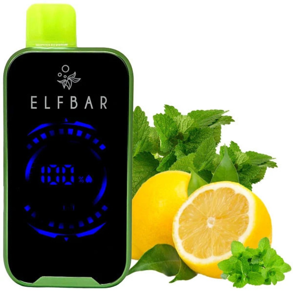 Jednorazowy papieros elektroniczny Elf Bar FS Lemon Mint (Lemon Mint) (18000 zaciągnięć)