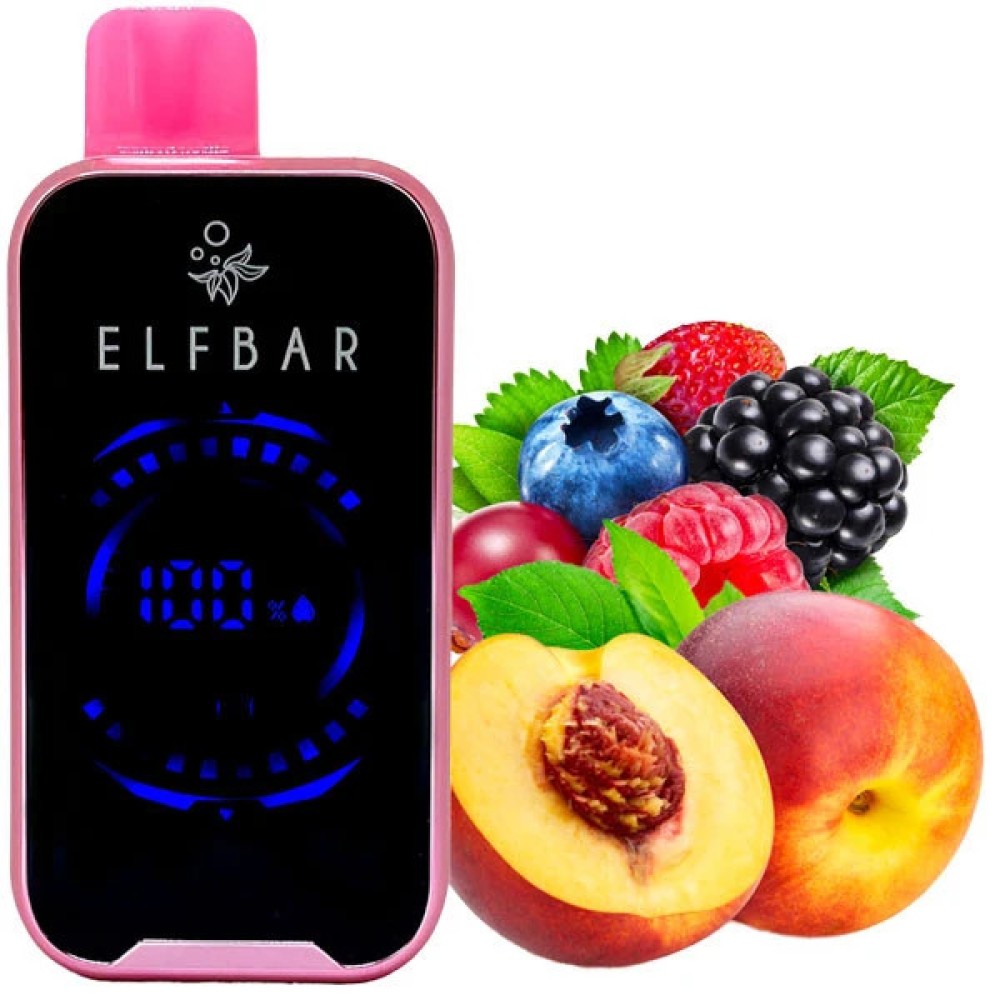 Jednorazowy papieros elektroniczny Elf Bar FS Peach Berry (18000 zaciągnięć)