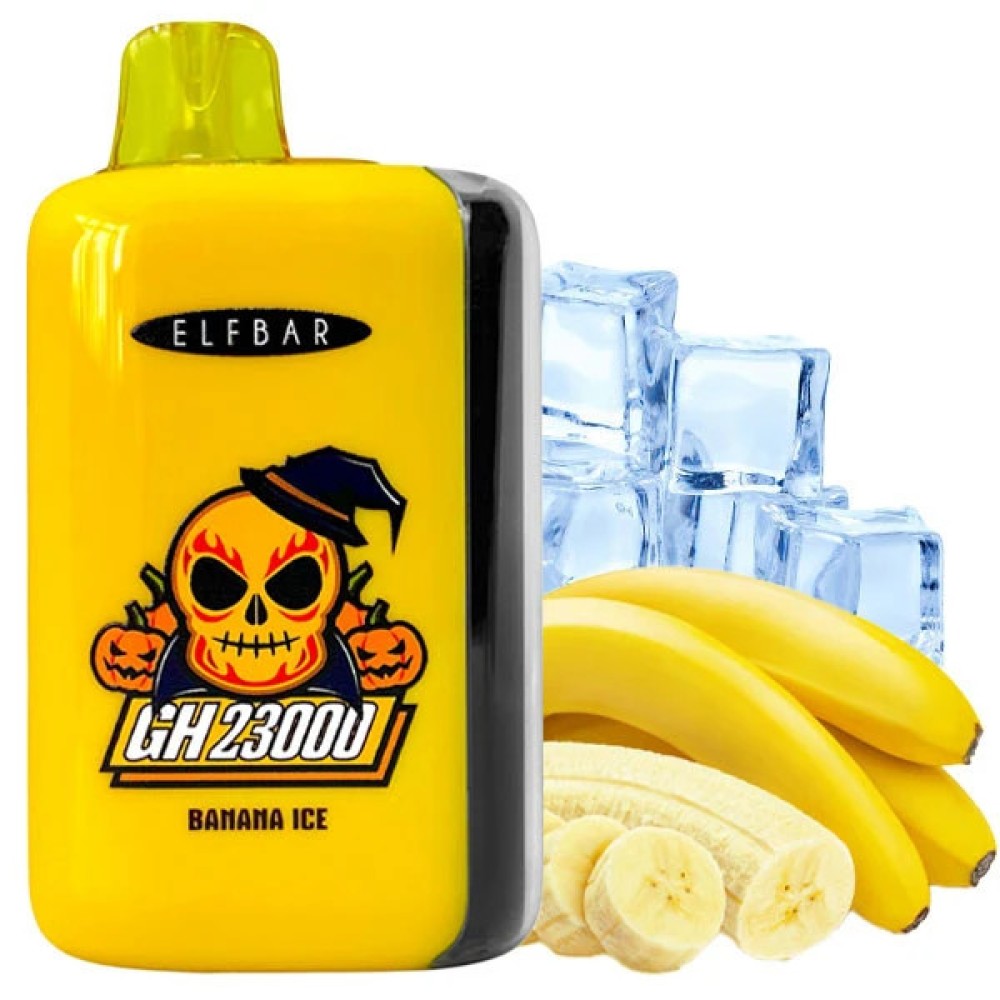 Jednorazowy papieros elektroniczny Elf Bar GH Banana Ice (Banana Ice) (23000 zaciągnięć) (2% Ni)