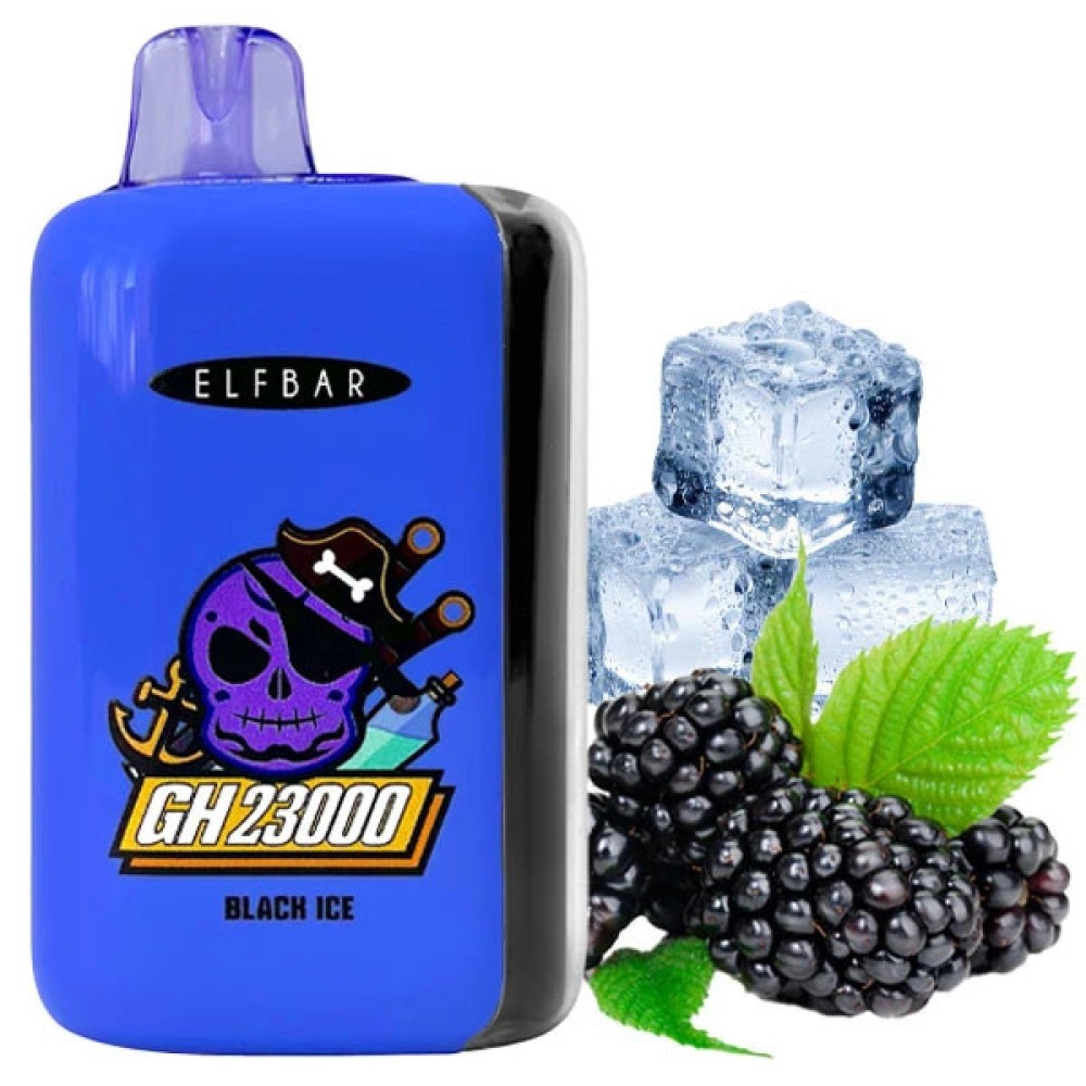 Jednorazowy papieros elektroniczny Elf Bar GH Black Ice (23000 zaciągnięć) (2% Ni)