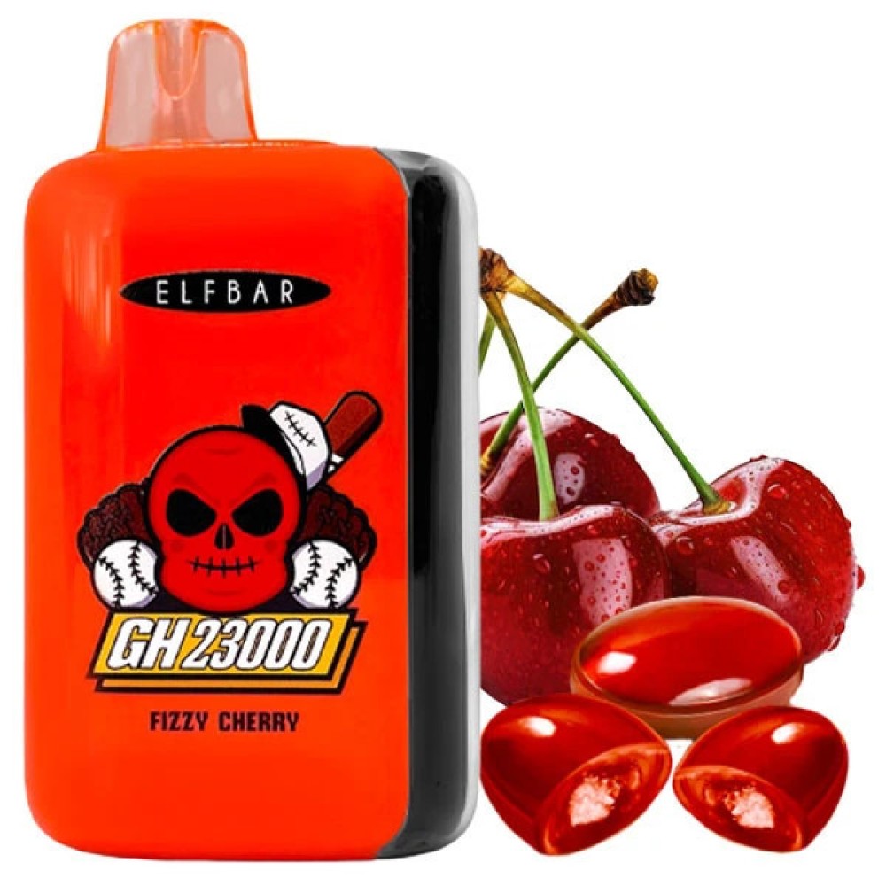Jednorazowy papieros elektroniczny Elf Bar GH Fizzy Cherry (Fizzy Cherry) (23000 zaciągnięć) (2% Ni)
