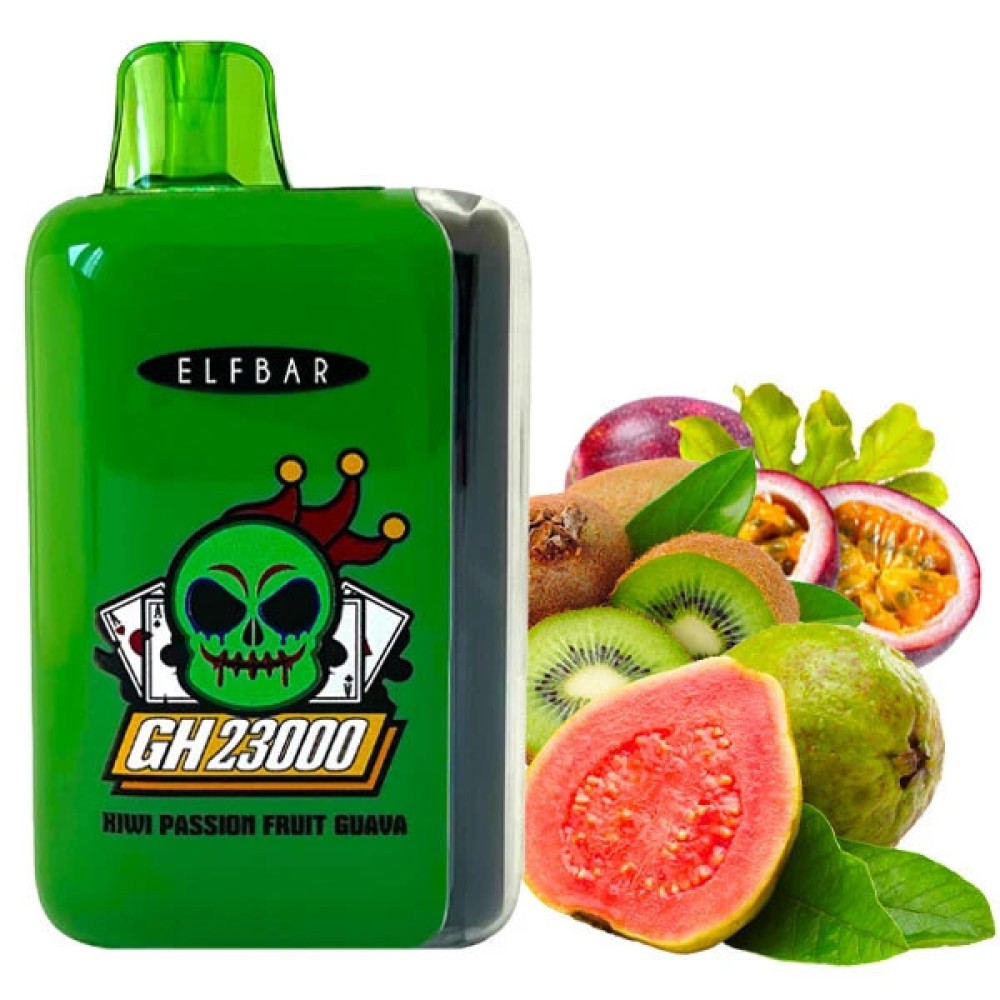 Jednorazowy papieros elektroniczny Elf Bar GH Kiwi Passion Fruit Guava (23000 zaciągnięć)