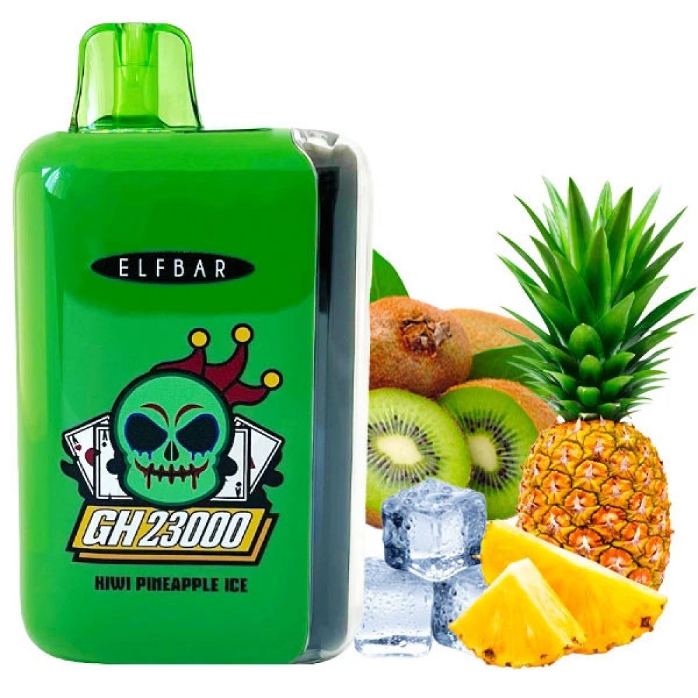Jednorazowy papieros elektroniczny Elf Bar GH Kiwi Pineapple Ice (23000 zaciągnięć)