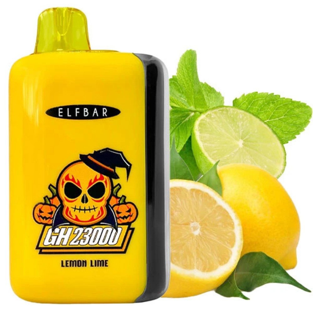 Jednorazowy papieros elektroniczny Elf Bar GH Lemon Lime (Lemon Lime) (23000 zaciągnięć) (2% Ni)