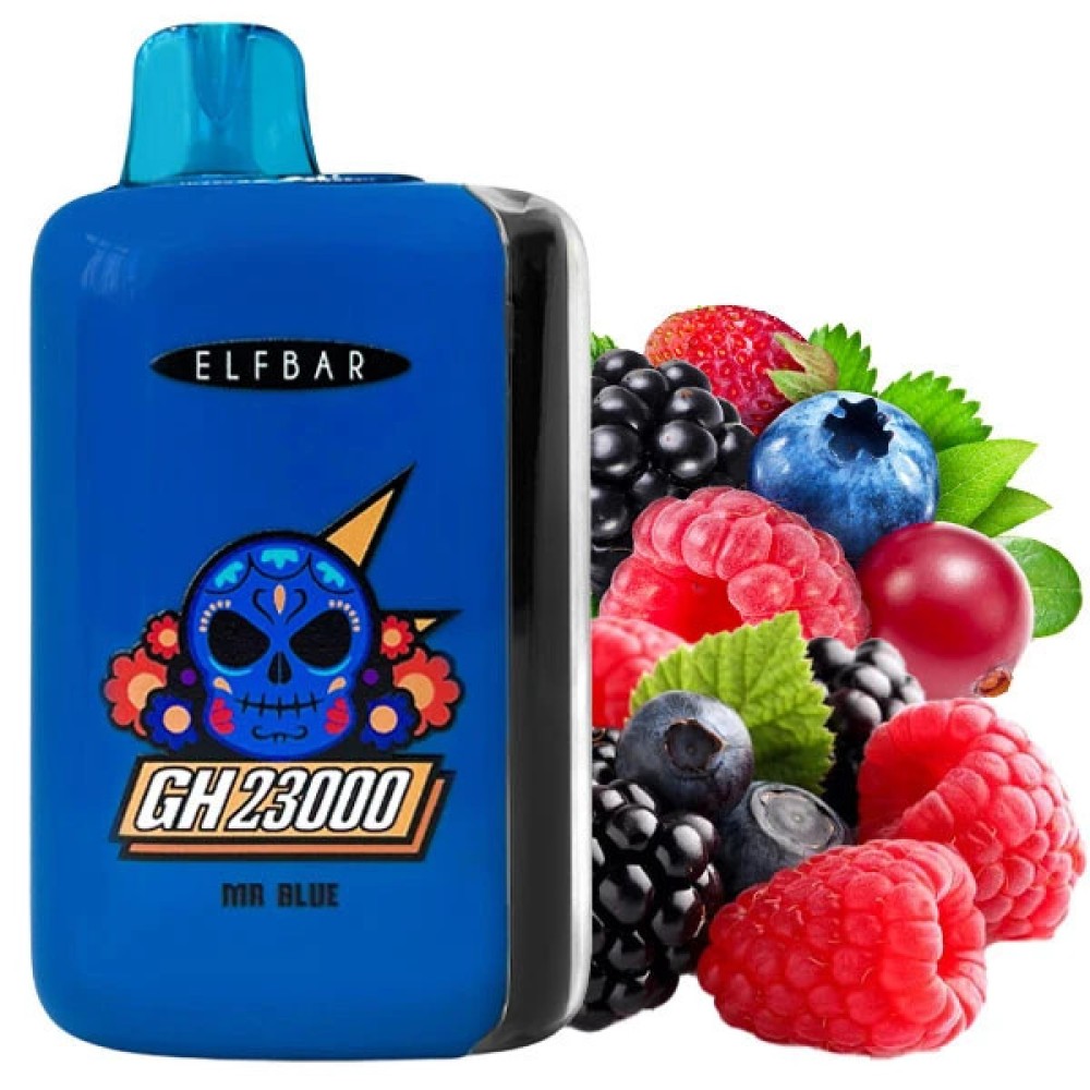 Jednorazowy papieros elektroniczny Elf Bar GH Mr Blue (Mr Blue) (23000 zaciągnięć) (2% Nic)