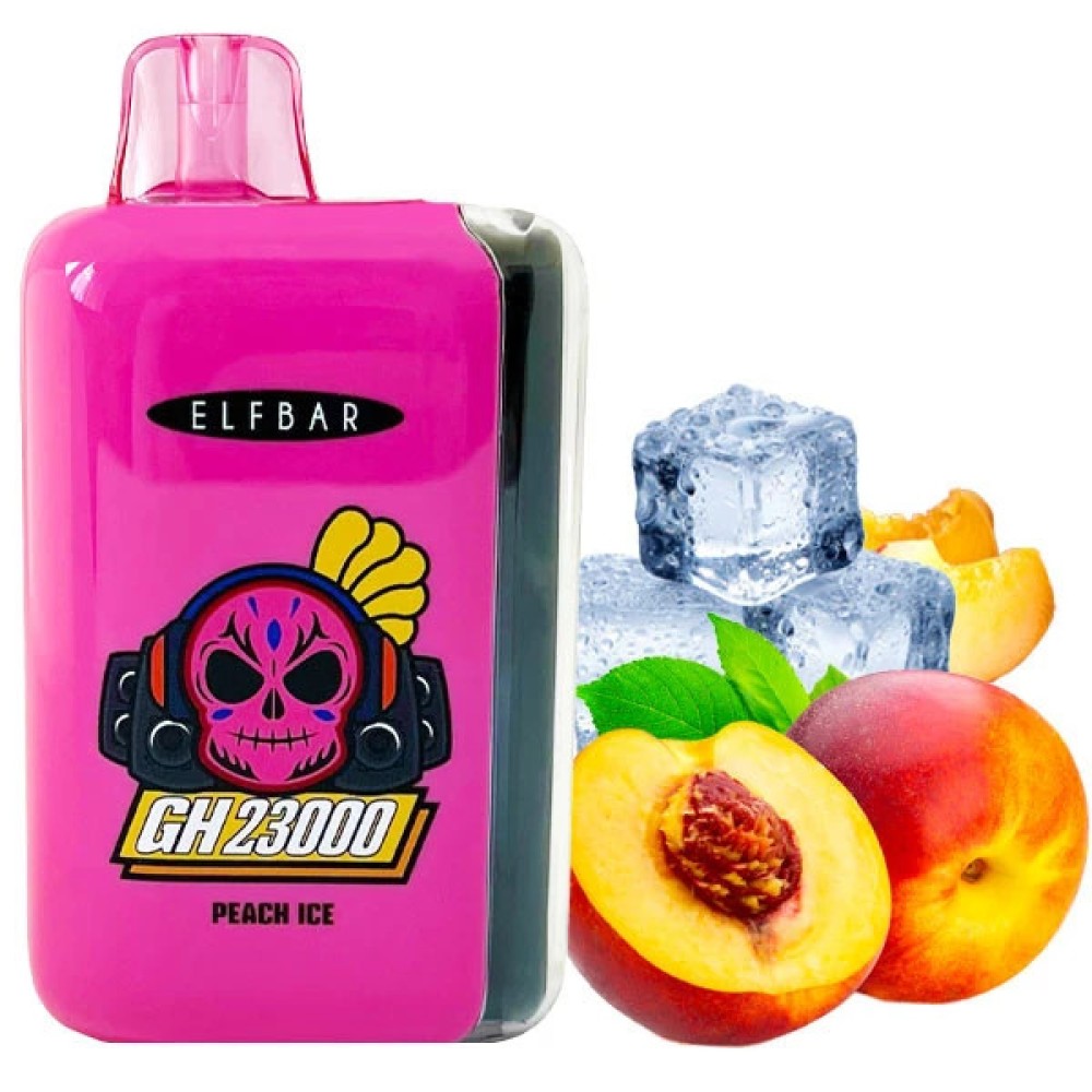 Jednorazowy papieros elektroniczny Elf Bar GH Peach Ice (23000 zaciągnięć)