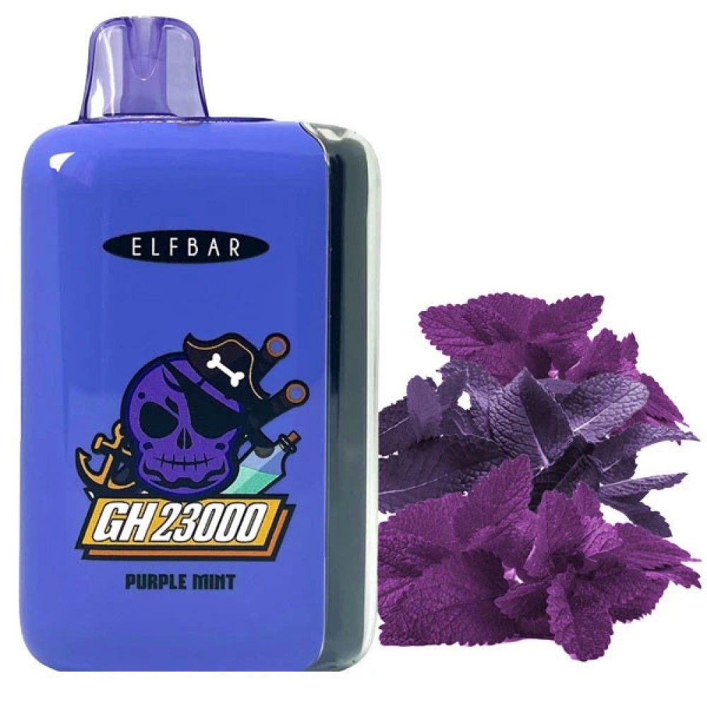 Jednorazowy papieros elektroniczny Elf Bar GH Purple Mint (23000 zaciągnięć)