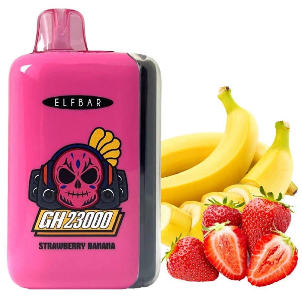 Jednorazowy papieros elektroniczny Elf Bar GH Strawberry Banana (Strawberry Banana) (23000 zaciągnięć)